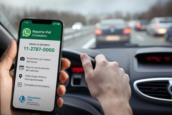 Cómo denunciar maniobras peligrosas de tránsito por WhatsApp