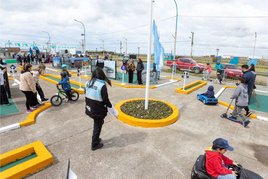 Inauguran mini parque vial en Río Grande