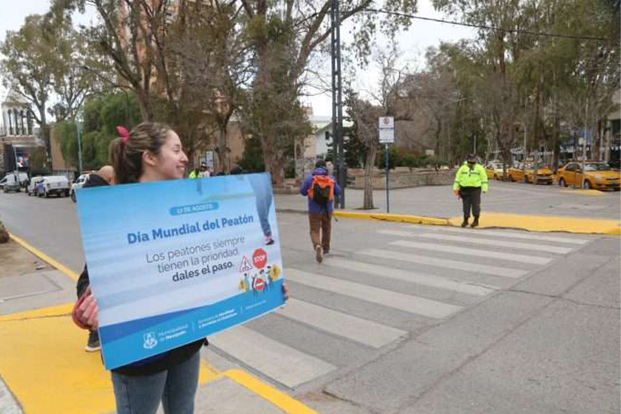 Neuquén se suma a la campaña de la ONU con foco en peatones y ciclistas
