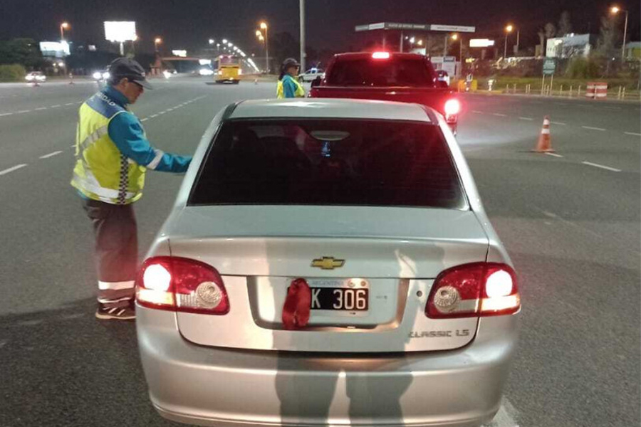 Operativos simultáneos en Panamericana por tapar las patentes