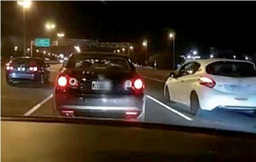 Los que se filman corriendo picadas en la Panamericana